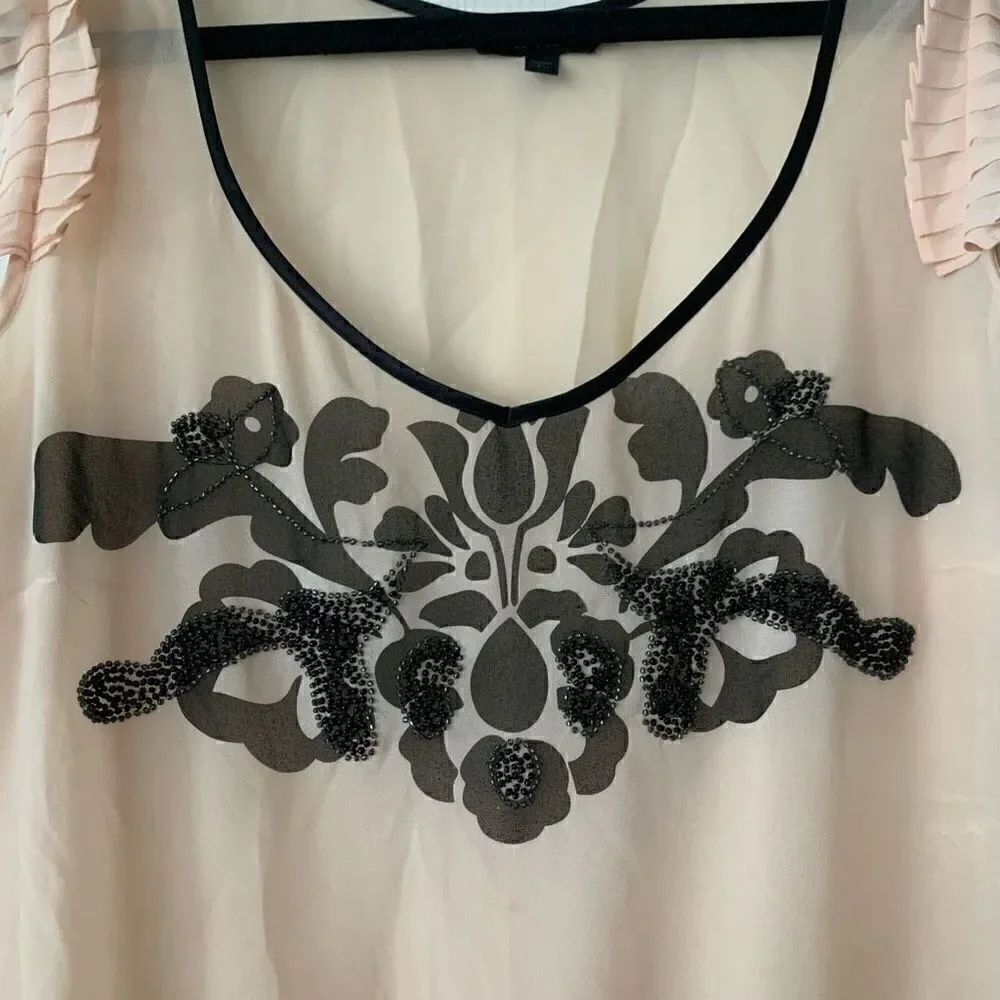 Express | Sheer Embellished Top - Picture 2 of 10